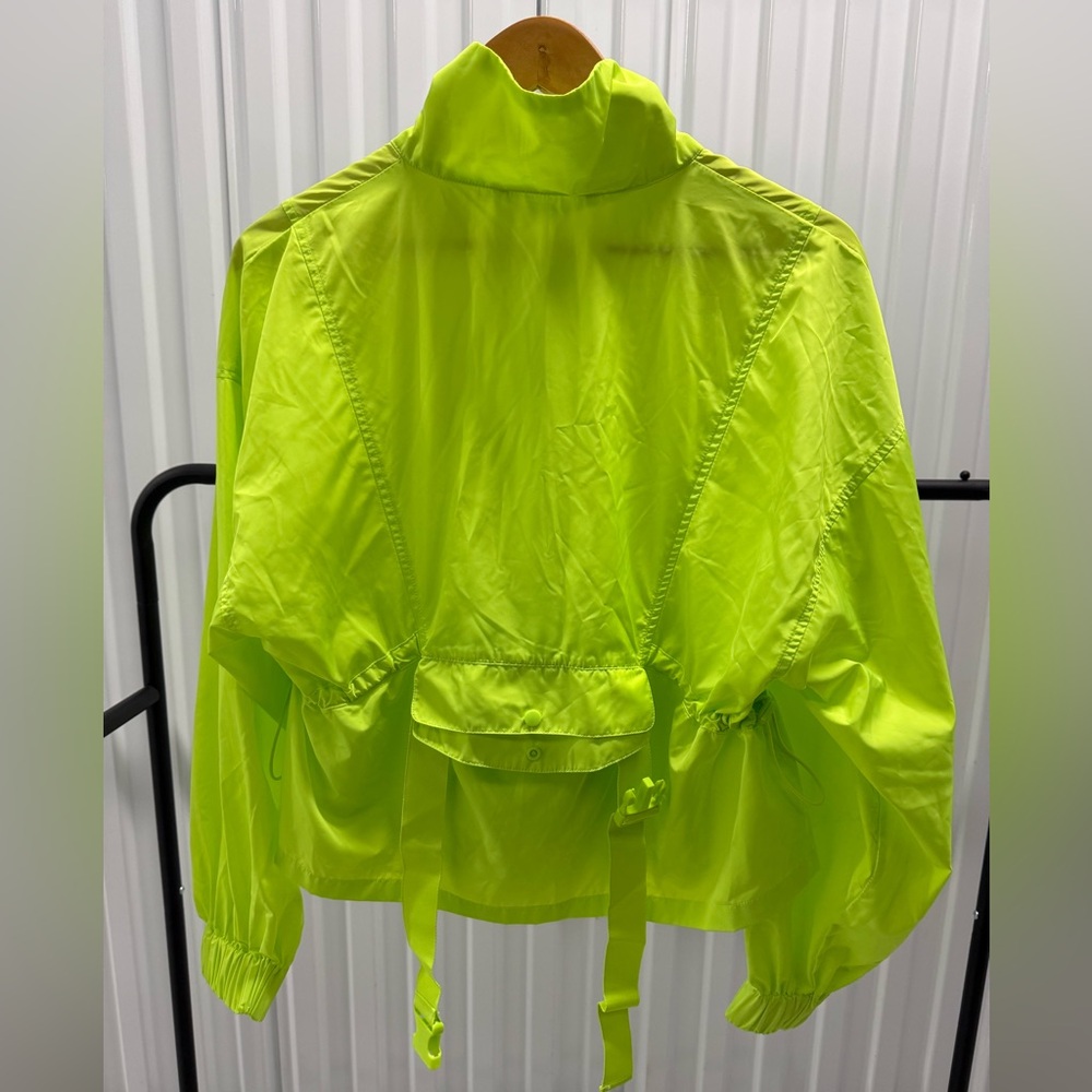 Zara Neon Yellow Windbreaker - Picture 4 of 11
